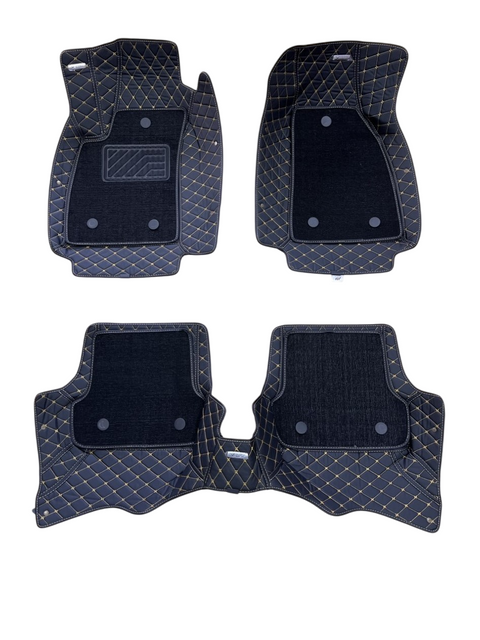 Dual 5D килимки Skopa Audi A4 B6 2001-2006 &mdash; знімний килимок, повне закриття підлоги ST-101 gold фото