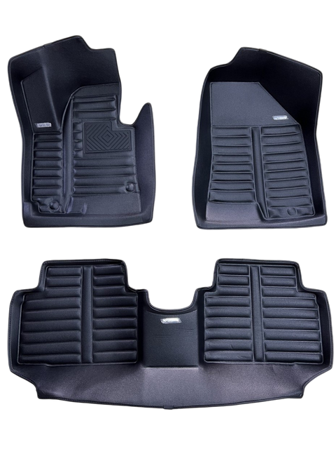 5D коврики Skopa Hyundai Tucson 2010-2015 &mdash; экокожа, полное закрытие пола KM-277 black фото