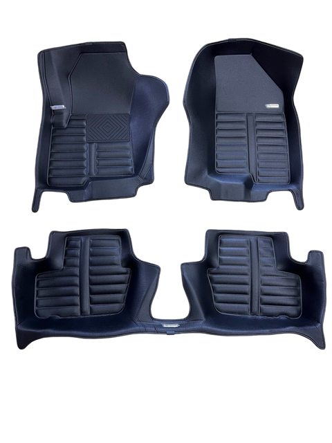 5D коврики Skopa Jeep Patriot 2006- 2016 &mdash; экокожа, полное закрытие пола KM-195 black фото