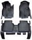 5D килимки Skopa Honda CR-V VI 2016-2022 &mdash; екошкіра, повне закриття підлоги KM-104 black фото 1