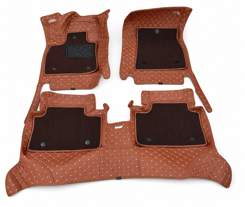 Dual 5D килимки Skopa Bmw X5 E53 1999-2006 &mdash; теракотовий колір, повне закриття підлоги ST-126 gold brown фото