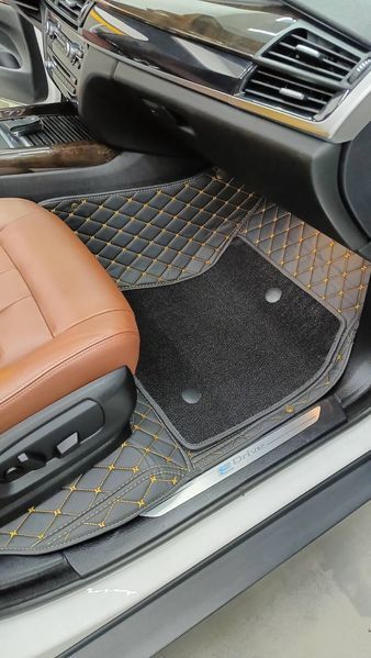 Dual 5D килимки Skopa Skoda Octavia A8 2021- &mdash; знімний килимок, повне закриття підлоги ST-356 gold фото