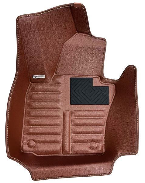 5D килимки Skopa Volkswagen Jetta VI 2010-2018 &mdash; екошкіра, повне закриття підлоги KM-06 brown фото