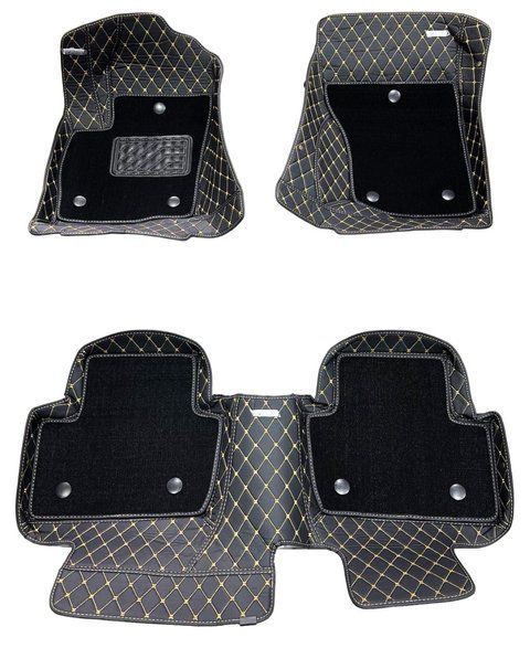 Dual 5D килимки Skopa Mitsubishi Outlander 3пок. 2012-2020 &mdash; знімний килимок, повне закриття підлоги ST-42 gold фото
