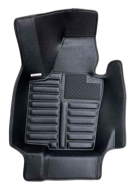 5D коврики Skopa Volkswagen Passat USA 2012- &mdash; экокожа, полное закрытие пола KM-09 black фото