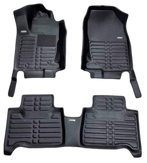 5D коврики Skopa Lexus NX AZ10 2014-2021 &mdash; экокожа, полное закрытие пола KM-115 black фото