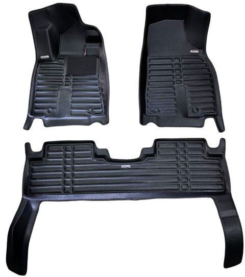 5D коврики Skopa Lexus RX III 2009-2015 &mdash; экокожа, полное закрытие пола KM-116 black фото