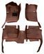 5D коврики Skopa Audi Q7 2005-2015 &mdash; экокожа, полное закрытие пола KM-19 brown фото 1
