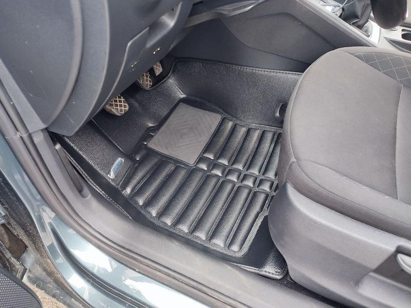 5D килимки Skopa Skoda Octavia А7 2013-2017 &mdash; екошкіра, повне закриття підлоги KM-170 black фото