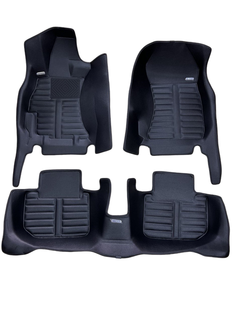 5D коврики Skopa Subaru Impreza IV 2011-2015 &mdash; экокожа, полное закрытие пола KM-299 black фото