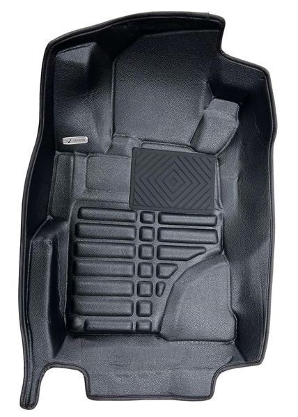 5D коврики Skopa Honda Civic 9 пок. 2011-2017 &mdash; экокожа, полное закрытие пола KM-224 black фото