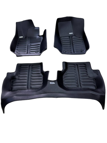 5D килимки Skopa Seat Toledo III 2004-2009 &mdash; екошкіра, повне закриття підлоги KM-123 black фото