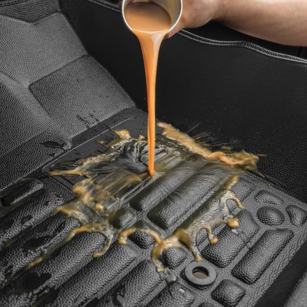 5D килимки Skopa Seat Toledo III 2004-2009 &mdash; екошкіра, повне закриття підлоги KM-123 black фото