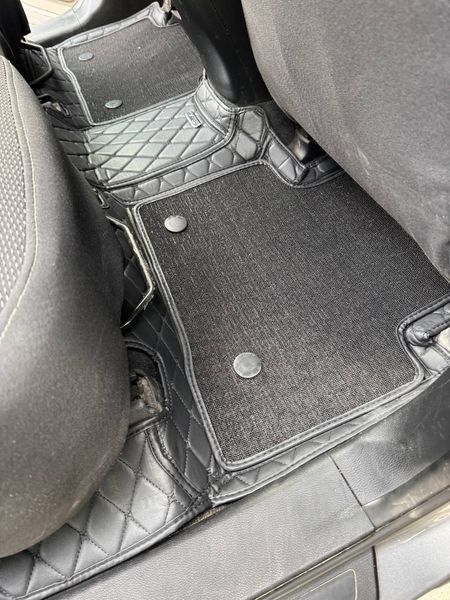 Dual 5D коврики Skopa Hyundai Santa Fe 2012-2017 &mdash; съемный коврик, полное закрытие пола ST-558 black фото