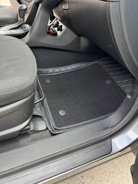 Dual 5D коврики Skopa Hyundai Santa Fe 2012-2017 &mdash; съемный коврик, полное закрытие пола ST-558 black фото