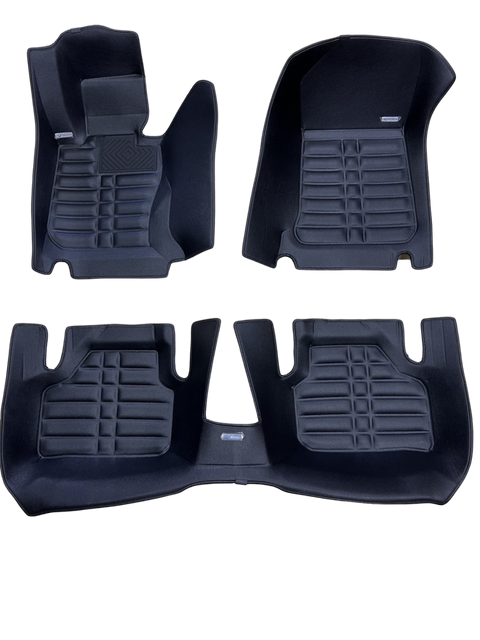 5D килимки Skopa BMW X1 Е84 2009-2015 &mdash; екошкіра, повне закриття підлоги KM-132 black фото