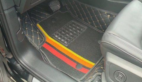 Dual 5D килимки Skopa Audi Q3 2019- &mdash; знімний килимок, повне закриття підлоги ST-93 gold фото