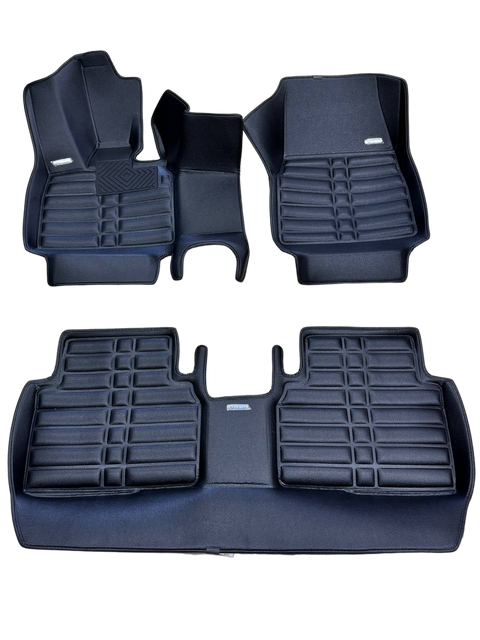 5D килимки Skopa BMW i3 2014-2019 &mdash; екошкіра, повне закриття підлоги KM-256 black фото