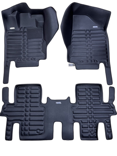 5D килимки Skopa Infiniti JX35 2013-2021 &mdash; екошкіра, повне закриття підлоги KM-309 black фото
