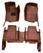 5D коврики Skopa Mercedes GLE-Class W166 2011- &mdash; экокожа, полное закрытие пола KM-100 brown фото 1