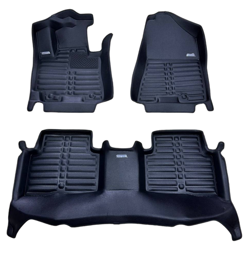 5D килимки Skopa Hyundai Tucson 2015-2020 &mdash; екошкіра, повне закриття підлоги KM-39 black фото