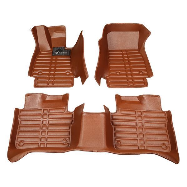 5D килимки Skopa Lexus LX 2007-2020 &mdash; екошкіра, повне закриття підлоги KM-57 brown фото