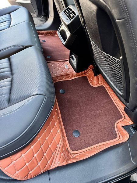 Dual 5D коврики Skopa Nissan Qashqai 2007-2013 &mdash; терракотовый цвет, полное закрытие пола ST-46 gold brown фото