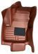 5D коврики Skopa Ford Kuga 2013-2019 &mdash; экокожа, полное закрытие пола KM-106 brown фото 2