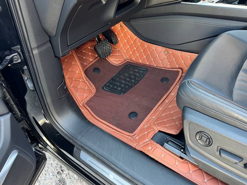 Dual 5D коврики Skopa Nissan Qashqai 2007-2013 &mdash; терракотовый цвет, полное закрытие пола ST-46 gold brown фото