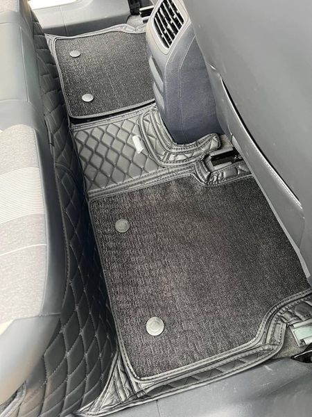 Dual 5D коврики Skopa Audi Q4 E-tron &mdash; съемный коврик, полное закрытие пола ST-474 black фото